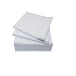 Dot Matrix Printer Paper 15"x12",1 Part 1000 Continuous Sheets 60 GSM Computer Paper 15x12x1=12" Cut (1000 Sheets, White)