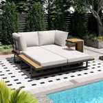 AECOJOY Metal Patio Furniture Set w