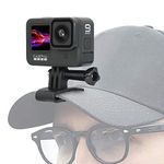 SUREWO Baseball Hat Clip Mount Baseball Cap Clamp Quick Release Mount Compatible with GoPro Hero 13 12 11 10 9 8 7 6 5 Black,DJI Osmo Action 5 Pro/4/3,AKASO/Crosstour/Campark and Most Action Camera