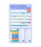 Cozyla Calendar+ 32 Inch Digital Calendar Wall Touch Screen Chore Chart To Do List Notepad Digital Family Calendar Electronic Meal Planner Support All App Via App Store Smart Calendar Wall Mount White