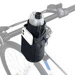 WOTOW Bike Water Bottle Holder Bag, Waterproof Insulated Detachable With Shoulder Strap Bike Frame Coffee Drink Cup Holder Phone Storage Pouch Handlebar Bag Beverage Container for All Bikes