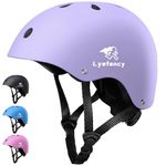 Lyefancy Kids Bike Helmet, Toddler Helmet for 2-13 Years Old Boys Girls, Children Helmet Adjustable Kids Helmet for Cycling, Biking, Scooter, Skating (Purple, S)