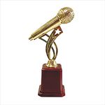 TROPHY JUNCTION Metallic Fiber Mic Trophy (Gold)