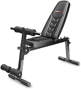 SPORTSTECH - Banc De Musculation Pliable Multiposition BRT500 - Fitness, Musculation Et Renforcement Musculaire - Design Antidérapant - L.150 x l.65,5 x H.116,3 cm - Poids Max Utilisateur 110 kg