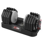 EnterSports 27kg Adjustable Dumbbells, 10 Dumbbell Weights Levels(2-27kg) for Space-Saving, Anti-Slip Handle with Safety Locking Mechanism, Home Gym Strength Training Equipment for Full Bodybuilding