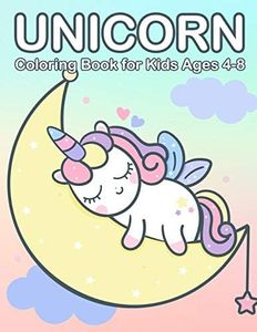 Unicorn Coloring Book for Kids Ages 4-8: Cute & Jumbo Unicorn Coloring Book for Girls 4-8: 5