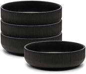 salt&pepper Brae Pasta Bowls - Set of 4 - Black - Pasta Bowls Soup Bowls