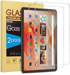 SPARIN 2 Pack Screen Protector for Amazon Fire HD 10 Tablet (2023/2021-13th/11th Generation) 10.1 Inch, 9H Hardness Tempered Glass for Fire 10/Fire HD 10 Plus/Fire HD 10 Kids/Kids Pro Tablet 2021