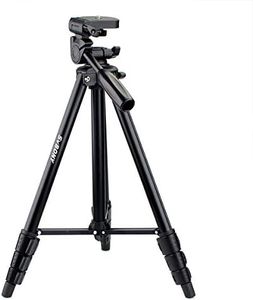 SVBONY SV101 Tripod Camera 54in Travel Compact Lightweight AluminumTripod Spotting Scope with Carry Bag Travel Tripod Compatible