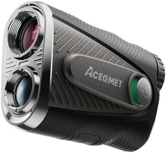 ACEGMET Golf Rangefinder with Slope - 1300 Yards Laser Range Finder with Coach Mode, Golf Scope Distance Finder 7X Magnification 0.1s Flag Pole Locking Vibration Magnetic USB C Rechargeable