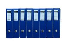 GALOPPIA PVC Coated Box File/Folder for Office documents and certificates A4 Size (Blue, Pack of 8)