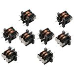 Fielect 10Pcs Vertical E Shape Magnetic Inductor Monolayer Wire Wind Wound 10mH Inductance Coil