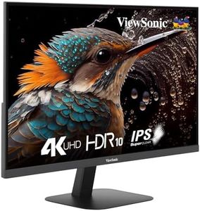 ViewSonic (USA Brand) - VA2708-4K-MHD, 27-inch (68.58cm) 4K UHD Monitor, SuperClear® IPS, HDR10, sRGB 104%, 1.07B Colors, Dual Speakers, Dual HDMI 2.0, DP, Eye ProTech+, 3-Sided Frameless, Slim Design