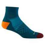 Darn Tough Men's Run 1/4 Ultra-Lightweight with Cushion Sock (Style 1040) - Dark Teal, Medium, Dark Teal, Medium