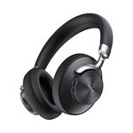 NUKied Active Noise Cancelling Headphones Over Ear with Three Hybrid Modes, up to 36dB, Wireless Bluetooth Headphones HiFi Stereo Sound with 4 EQ Modes, Built-in HD mic, Support Voice Assistant -Black