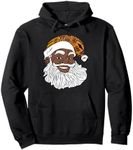 Black Jolly Santa Hoodie African Am