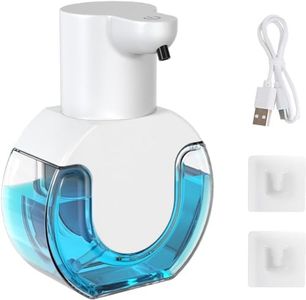 LudoPam Automatic Soap Dispenser, Wall Mounted or Tabletop Touchless Soap Dispenser 420ml,4 Adjustable Soaps, Rechargeable，Waterproof, Smart Sensor,Soap Dispenser for Bathroom and Kitchen