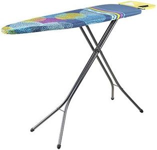 Minky Homecare SureGrip Ironing Board, 48x15 inches, Interchangeable Rest for Left or Right Handed Use, Colourful Design. Made in The UK, Yellow Rest