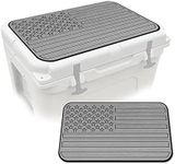 USATuff SeaDek Cooler Pad Top for YETI Tundra 45 | Easy Peel & Stick Installation - StormGray-Black - US Flag Design