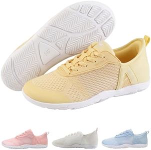 Hike Footwear HF Stride – Hands-Off & Ergonomic Barefoot Shoes, Thin Sole & Ultra-Light, Effortless Wear Unisex Yellow