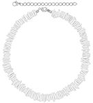 White Puka Shell Necklace, Hawaiian Style Clam Chip Surfer Necklace for Men and Women, Trendy Summer Shell Necklace Choker for Men and Women, Seashell Beaded VSCO Beach Choker (16 Inch)