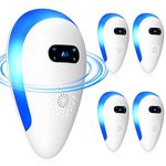 Ultrasonic Pest Repeller - Plug-In Mouse Repellent, Pest Control for Rodents, Mice, Rats, Spiders, Mosquitoes, Ants, Bugs, Suitable for Basement, Attic, Warehouse, Harmless to Humans & Pets (4 Pack)