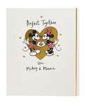 UK Greetings Disney Anniversary Card For Him/Her/Friend With Envelope - Mickey & Minnie Mouse Design