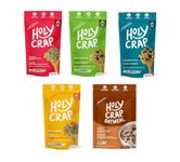 Plant Based High Fiber Superseed Cereal - Gluten Free, Vegan, High Protein Hemp & Organic Chia Seeds, VARIETY PACK, 225g Pouch, 5 Count