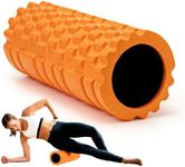 Krightlink Foam Roller High Density 13" Patented Exercise Roller for Deep Tissue Muscle Massage, Muscle Massage and Myofascial Trigger Point Release, Relieves Muscle Pain, Improves Mobility (Orange)