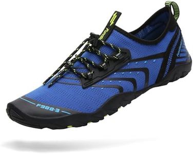 Mishansha Water Shoes Women Swimming Shoes Mens Beach Shoes Non-Slip Quick Dry for Diving Surfing Aqua Sports Pool Kayaking Yoga Persian Blue 9.5 Women/8 Men