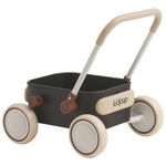 Kidpop PULA Push & Pull Walker Wagon，Baby Walker with Wheels,Toddler balance Wagon for First Learner Baby Boys/Girls Toys, 7 months–3 years Year Old Birthday Gifts (Black)