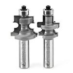 Amana Tool 55456 Carbide Tipped Flooring Router Bit Set with Nail Slot: 113/64" Diameter, 15/16" Cutting Height, 1/2" Shank