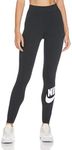 Nike Sportswear Essential Women's High-Waisted Leggings M (Black/White)