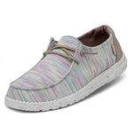 Hey Dude Women's Wendy Sox Moc Toe Shoes, Aurora White, 6 UK