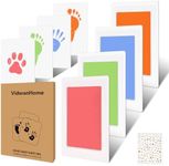 Baby Hand and Footprint Kit 4pc– Inkless Clean Touch Ink Pad for Keepsake Footprints, Paw Prints, Mess-Free Ink Pad for Newborns and Pets with 16 White Cards（Candy）