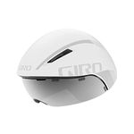 Giro Unisex Aerohead Mips Aero/Tri Cycling Helmet, White/Silver, Large 59-63 cm UK