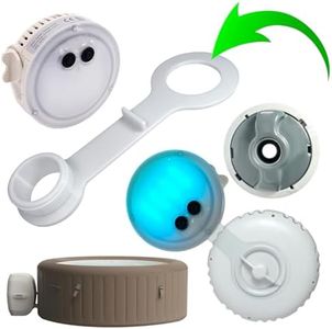 Adaptateur de Lumière LED Premium Lay Z Lazy Spa WiseWave (sans Éclairage) Bain à Bulles Chauffant Gonflable Portable - Accessoire sous-Marin pour Les Modèles Air Jet et Hydro Jet Pro (1 Paquet)