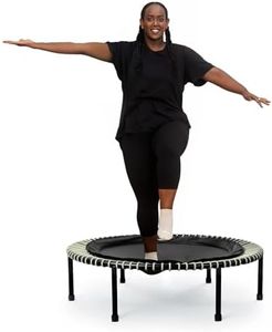bellicon Mini Trampoline 100 cm (Beige) | Rope Ring Suspension up to 120 kg | Indoor Fitness Trampoline for Adults | Screw Legs