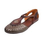 Mochi Women's Bronze Leather Sandals 7-UK 40 (EU) (31-4931)