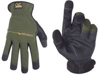 Custom Leathercraft 123M Workright Open Cuff Flex Grip Work Gloves, Medium