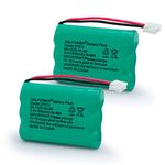 QBLPOWER 27910 Cordless Phone Battery Rechargeable Compatible with Vtech 89-1323-00-00 AT&T E1112 E2801 TL72108 Motorola SD-7501 RadioShack 23-959 Cordless Handsets 3.6V(Pack of 2)