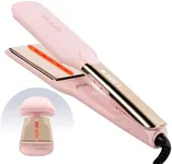 ELLA BELLA® Titanium Flat Iron Hair Straightener (with Infrared) • Professional Straightening Iron • Digital Display to Accurately Control Temperature • As Featured in Good Housekeeping