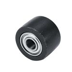 ALEOHALTER Replacement for Belt Sander Pulley Wheel 20x520mm Disc Pneumatic Tool Home Easy Install Air Belt Sander Pulley Wheel Polishing Grinding Accessories(Black)