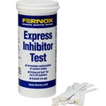 Fernox Test Express Inhibitor Strips 62514 on-site Testing for Water Underfloor Heating & Central Heating Systems 50 Test Strips Quick & Easy Water Quality Testing.