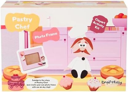 CRAFTENLY Pastry Chef Creative Play Craft Fun Box - for Kids ages 10 years and above with all materials and detailed instructions to create their favourite character