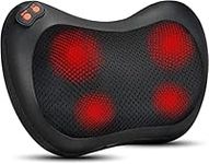 Shiatsu Back Massager Neck Massage Pillow with Heat, 3D Deep Tissue Kneading Massage for Neck, Back, Shoulder, Leg, Foot - Relaxation Gifts for Women/Men/Dad/Mom