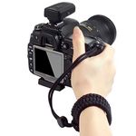 RUBRIC® Braided King Cobra Paracord Hand Grip Wrist Strap for All DSLR Camera/Binoculars (Black)