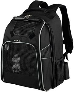 Trixie Dog Backpack with Short Leash Inside, Perfect for Long Walks, Journeys and Trekking, for Extra Large Dogs (Golden Retriever, Labrador, Rottweilers) Carries up to 30kg, Black