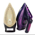 Shelzi Purple Color 2400 W Decker Steam Iron with Detachable Tank and Ceramic Sole Plate Coating