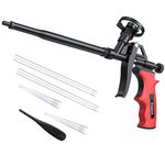 Foam Gun,Preciva Professional Foaming Gun Heavy Duty PU Expanding Foam Gun Spray Application Applicator Caulking Gun
